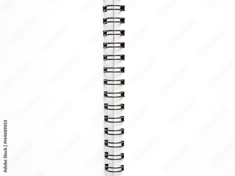 Notebook on white background.. Notebook on white background..