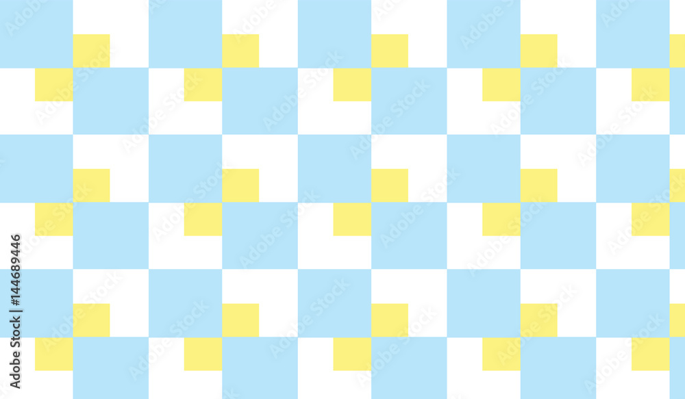 square blue and yellow pattern