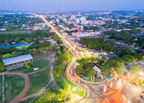 Landmark of downtown in Lop Buri, THAILAND