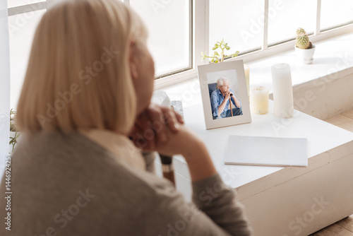 Close up of a deceased man photo