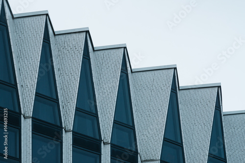 Facade of modern hi-tech building