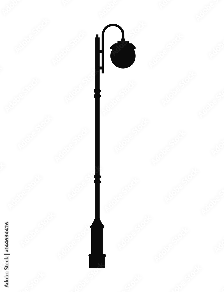 Fototapeta premium Street lamp silhouette