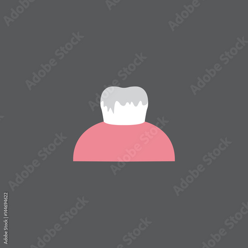 dental plaque vector icon