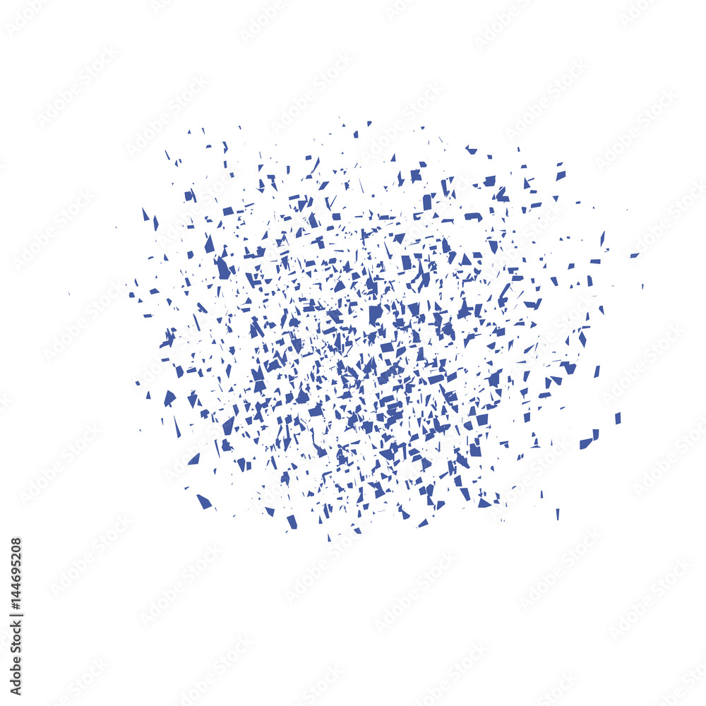 Explosion. Shrapnel from the explosion. Vector Explosion. Shrapnel from the explosion. Vector
