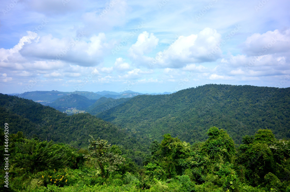 Mountain view point of  Kaoyai National Park, Thailand