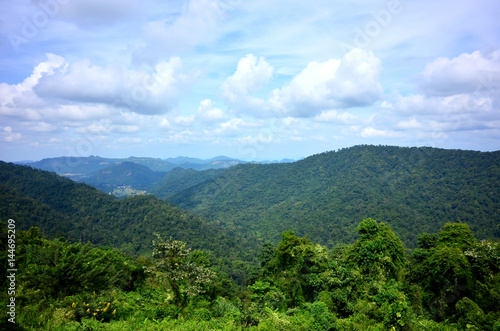 Mountain view point of Kaoyai National Park, Thailand