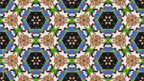 Kaleidoscopic vj seamless loop