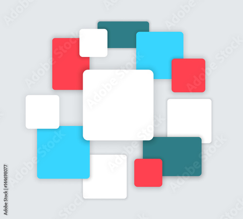 Vector Simple Background Text Box Page Template A