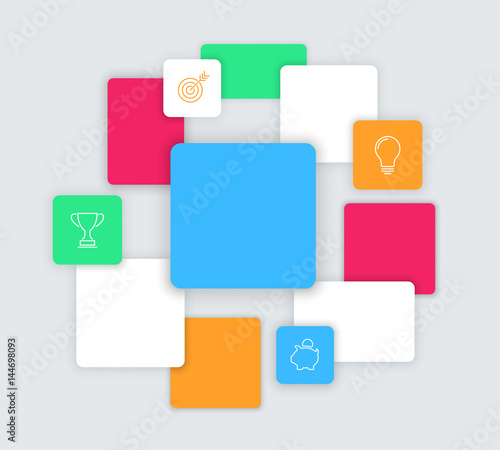 Vector Simple Background Text Box Page Template B
