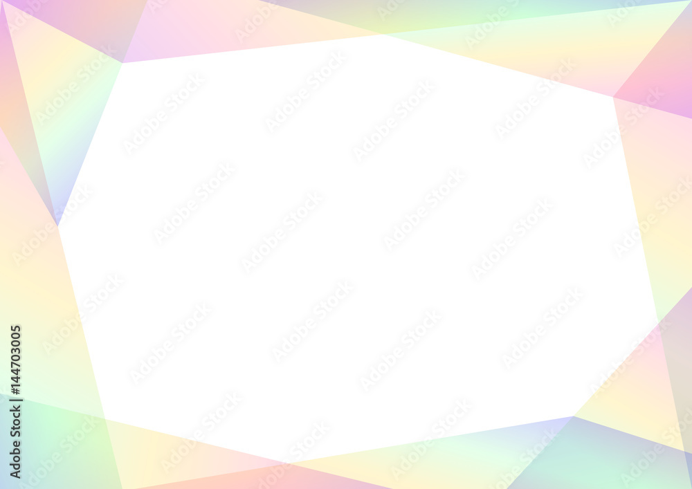 geometric spectrum abstract background, solf rainbow transparent layout, prism business template, vector illustration