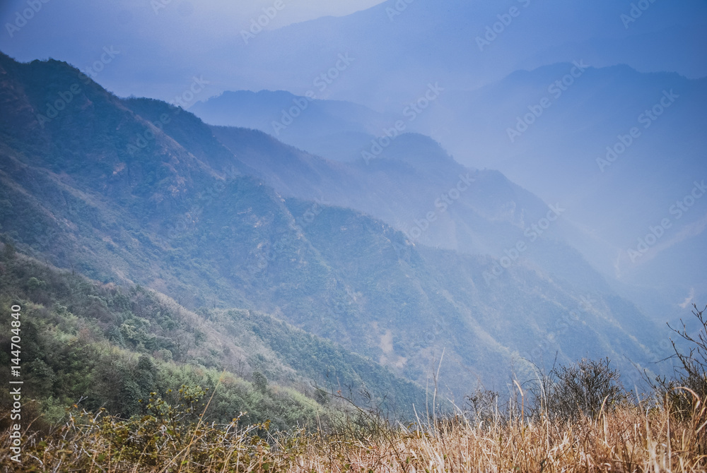 Mountains scenery in autumn Mountains scenery in autumn
