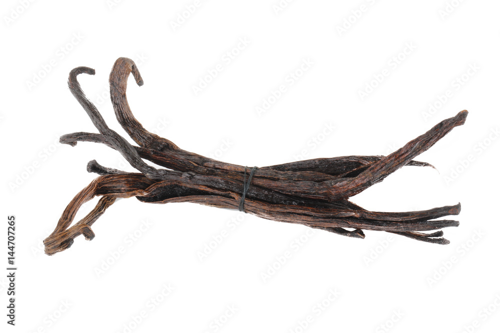 Fototapeta premium sterty wanilii izolowane