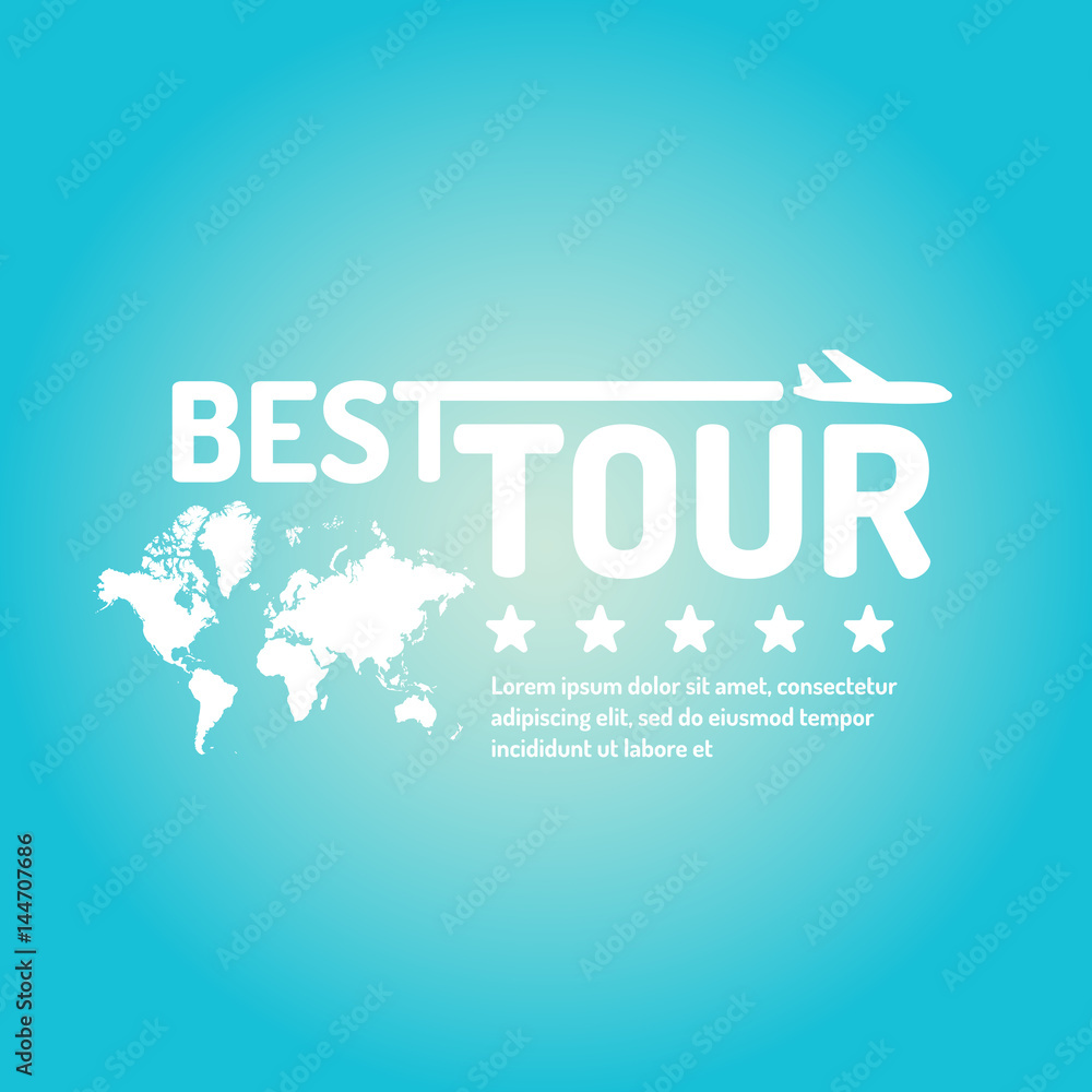 Vector illustration for advertising the best of the tour
