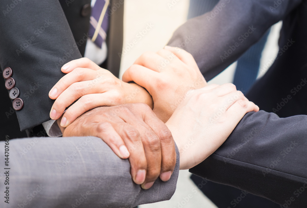 Teamwork Join Hands  Support Together Collaboration Concept