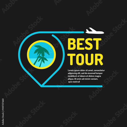 Vector illustration for advertising the best of the tour