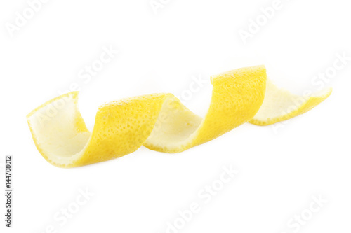 rind of lemon isolated