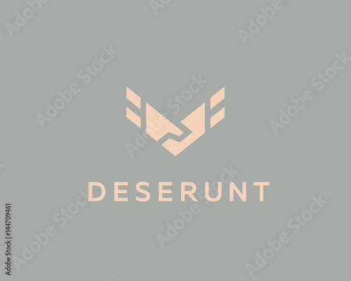 Handshake, wings vector logo. Deal, partnership logotype. Luxury team icon symbol