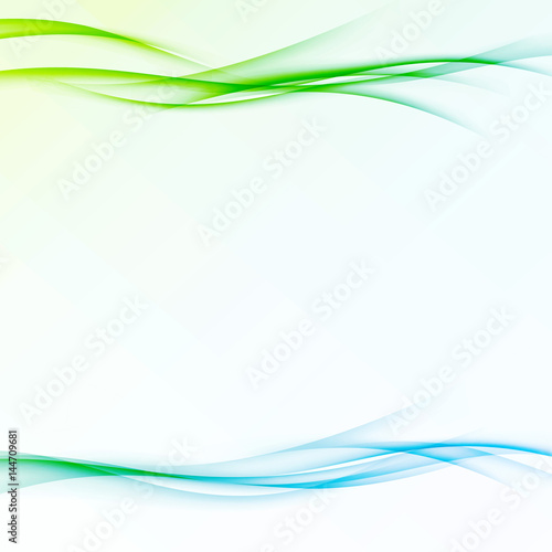 Fresh abstract modernistic spring swoosh wave