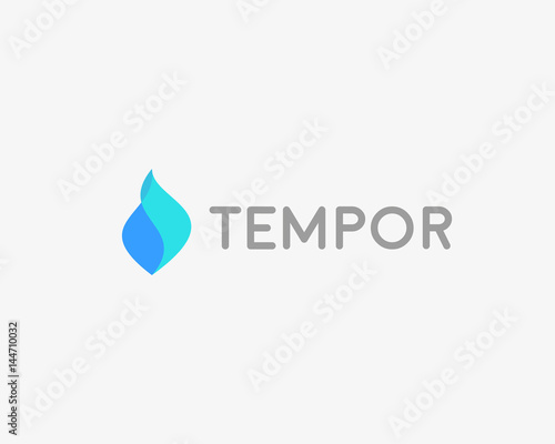 Abstract water vector logo icon design. Drop aqua flow logotype.