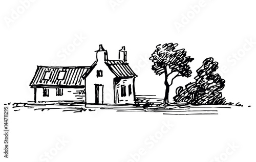 Old stone house.
