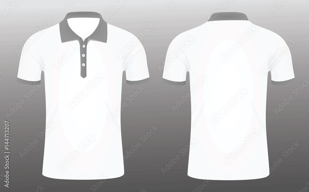 Naklejka premium Polo t shirt 2 color vector template