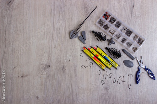 Konstfotografi Fisherman's kit, Accessories for fishing