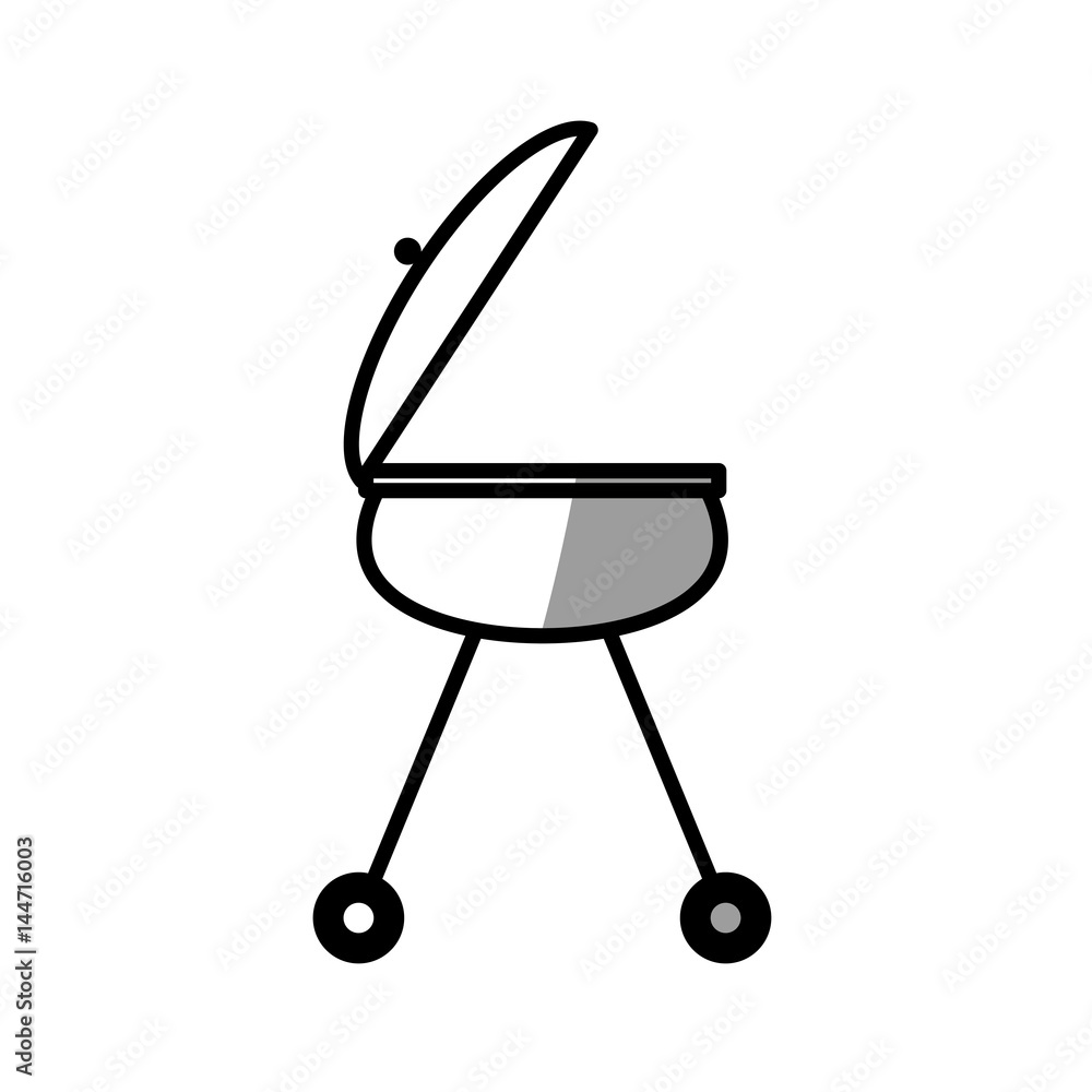 grill bbq food picnic shadow vector illustration eps 10 grill bbq food picnic shadow vector illustration eps 10