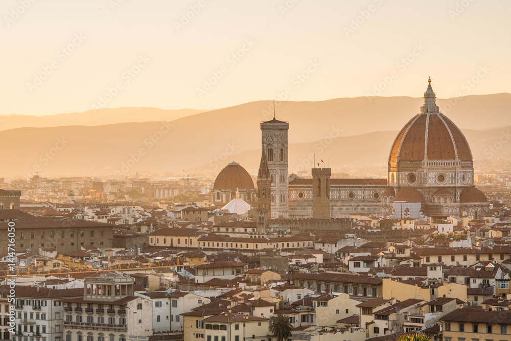 View over the beautiful city of Florence