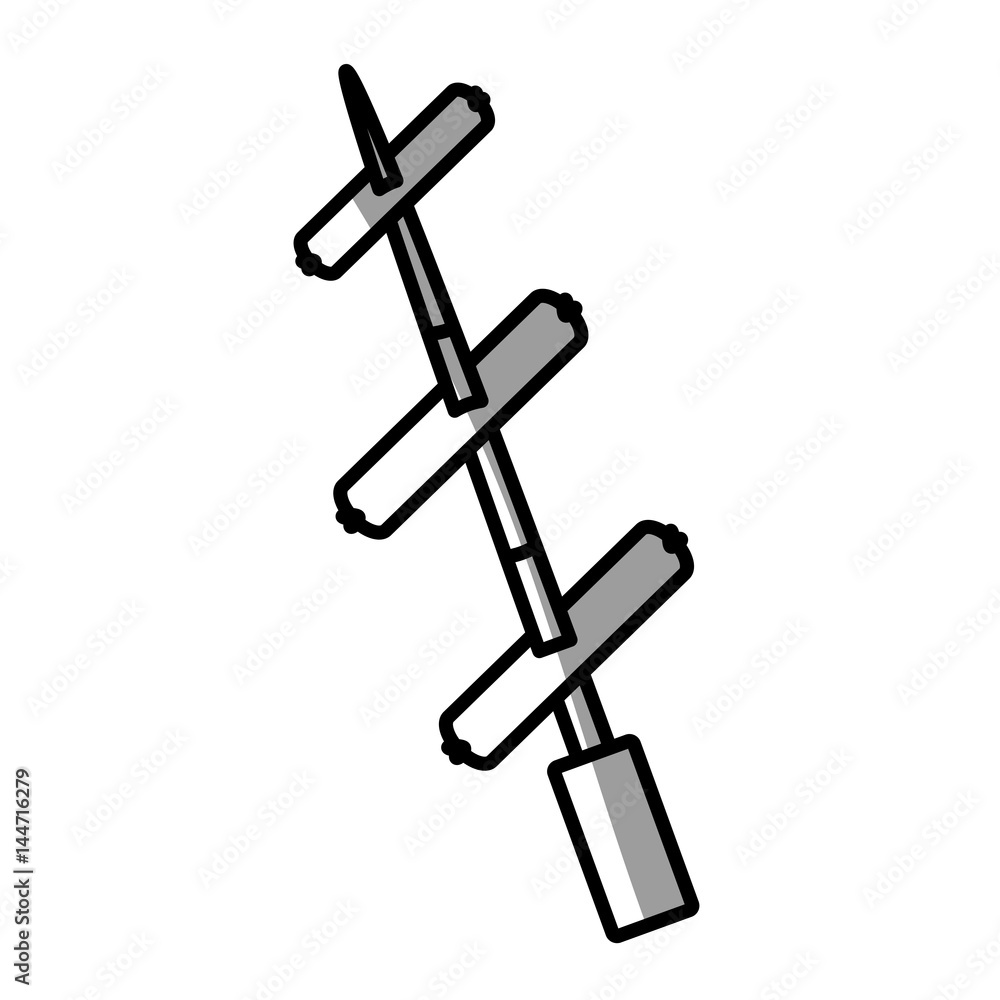 sausage skewer picnic shadow vector illustration eps 10 sausage skewer picnic shadow vector illustration eps 10