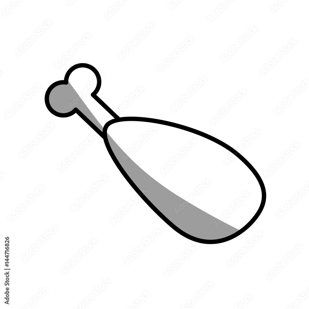 thigh chicken grilled picnic shadow vector illustration eps 10 thigh chicken grilled picnic shadow vector illustration eps 10