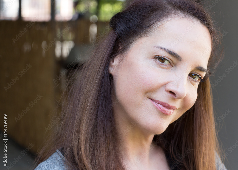 Portrait of a mature woman. Portrait of a mature woman.
