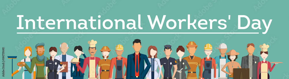 International worker's day. People with different jobs as plumber, doctor and more. International worker's day. People with different jobs as plumber, doctor and more.