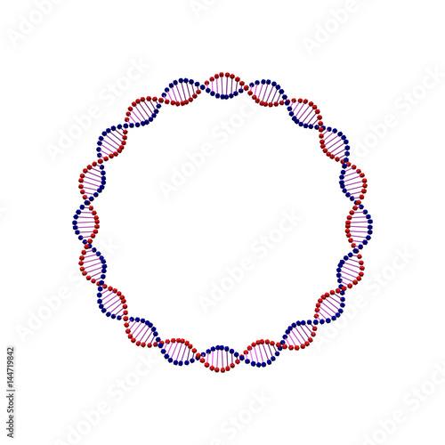 Abstract DNA spiral.Circle....