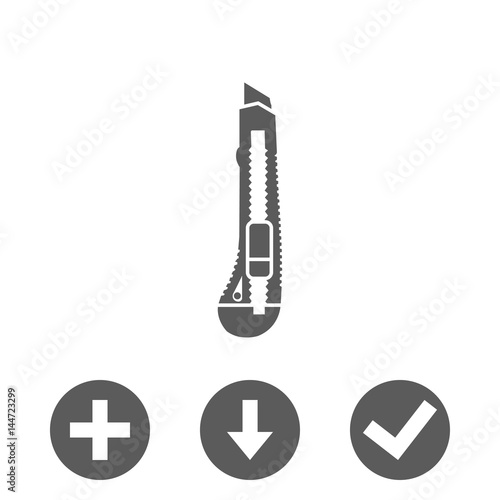 knife icon stock vector illustration flat design