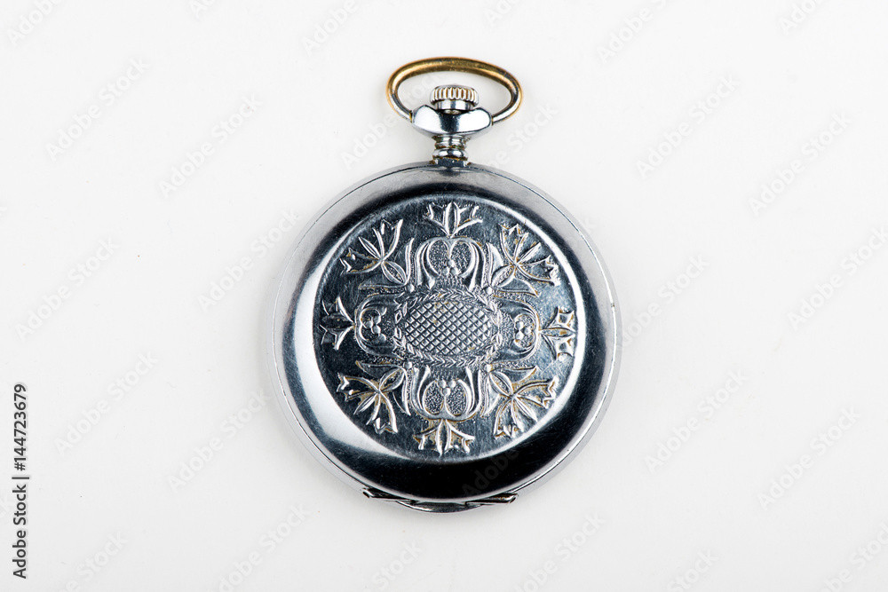 pocket watch on white background pocket watch on white background