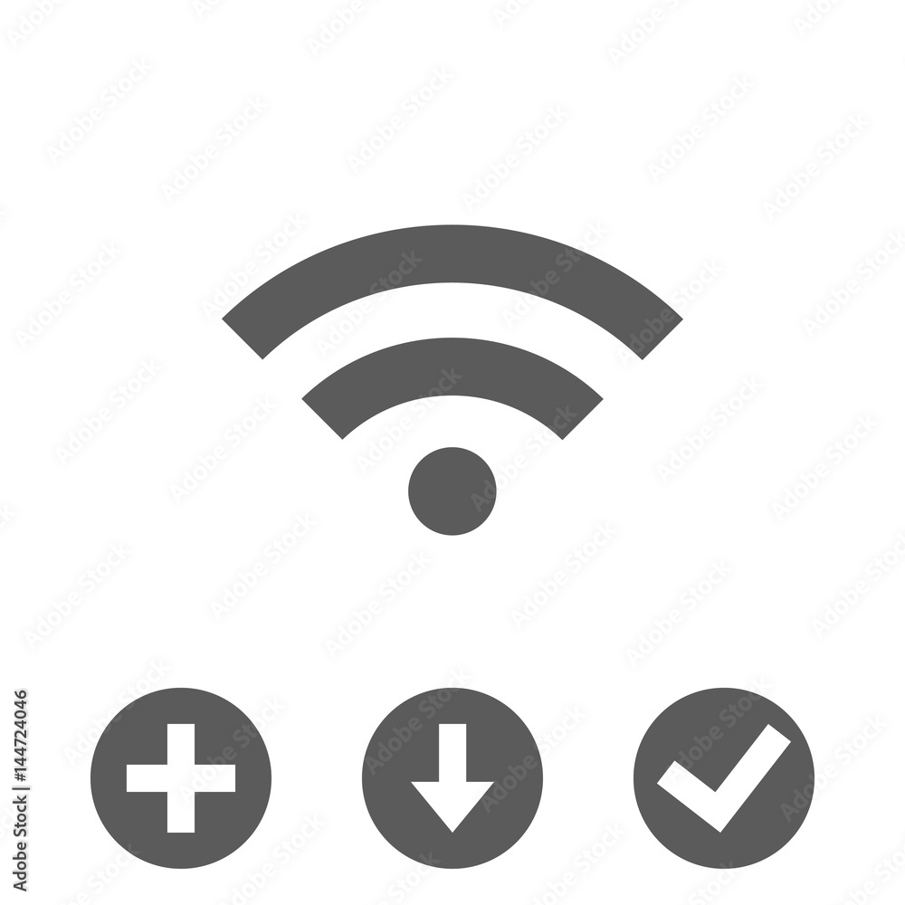 wifi icon stock vector illustration flat design wifi icon stock vector illustration flat design