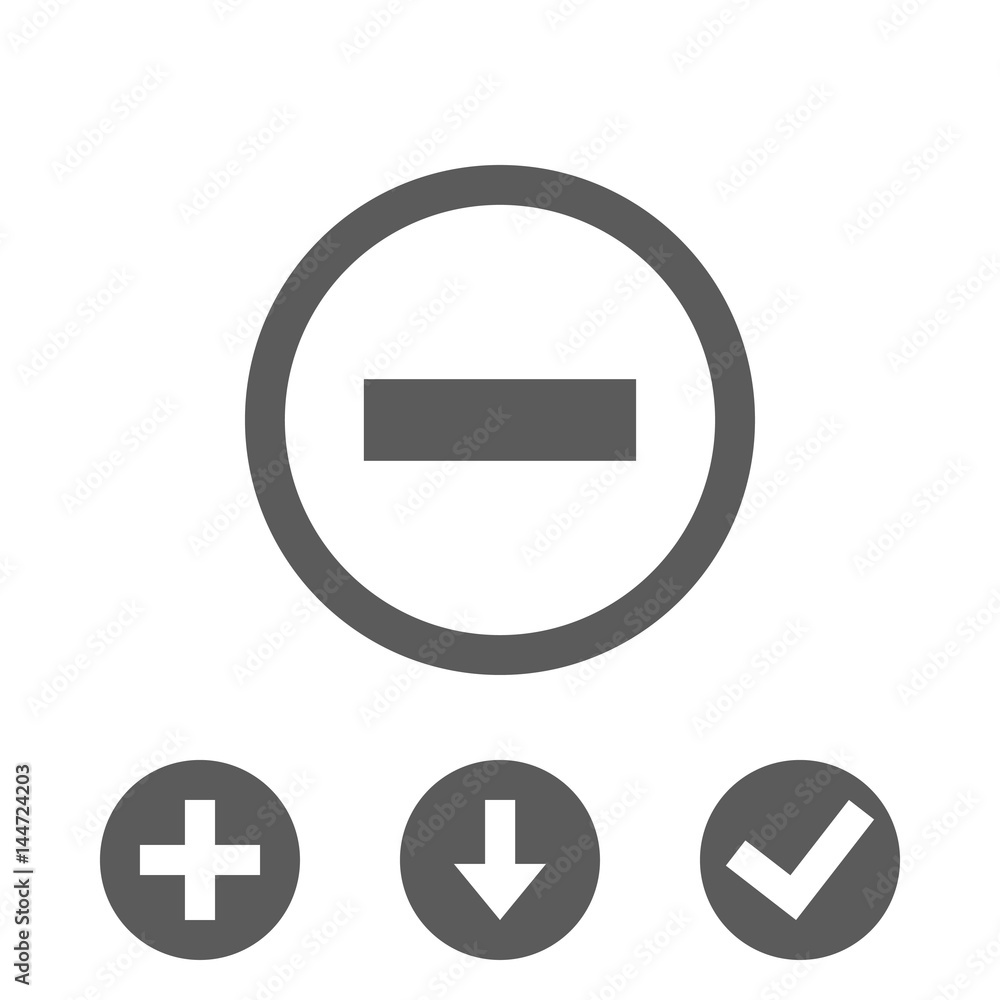minus icon stock vector illustration flat design minus icon stock vector illustration flat design