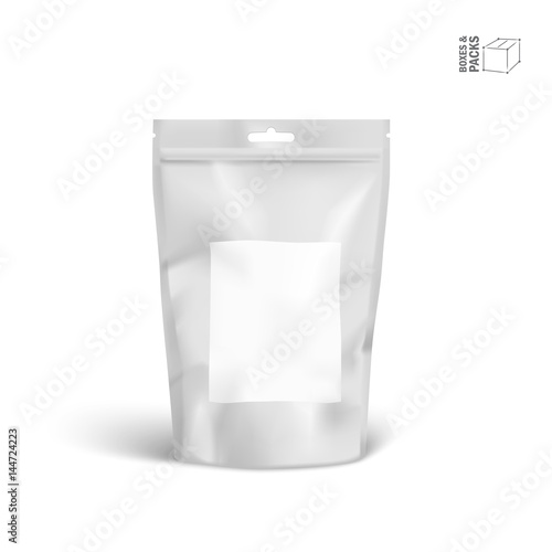 Vector Packaging Package Bag Isolated on White Background