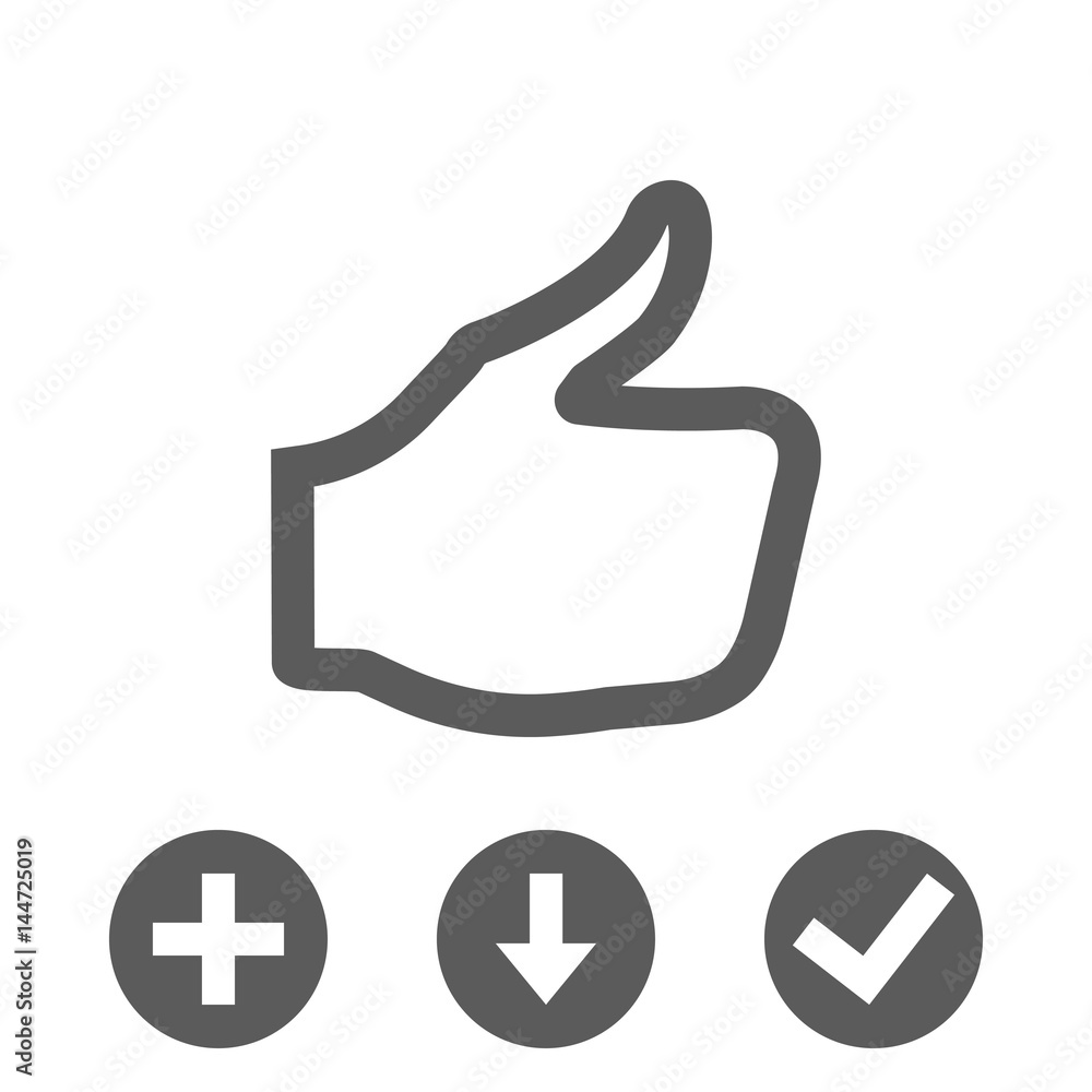 stock vector thumbs up icon vector like icon social network vector icon for app web site etc stock vector thumbs up icon vector like icon social network vector icon for app web site etc
