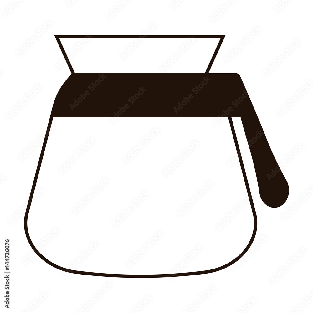 coffee pot icon over white background. vector illlustration coffee pot icon over white background. vector illlustration