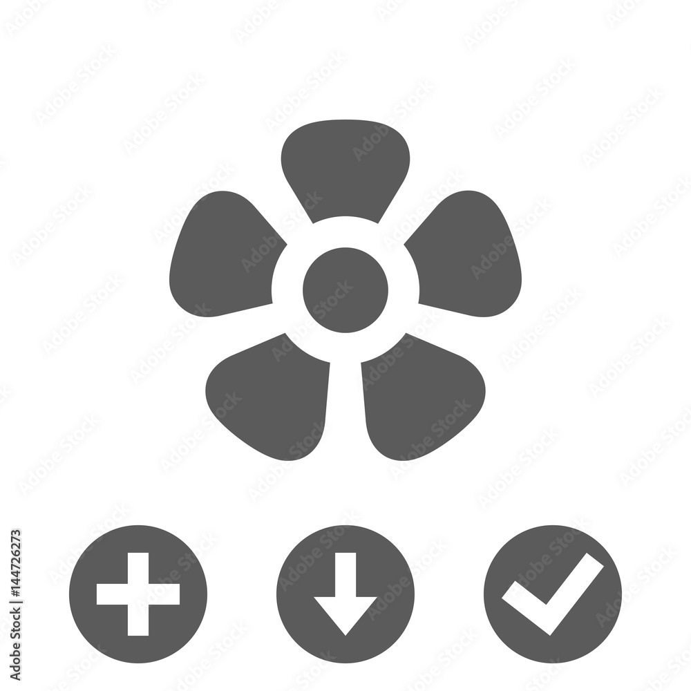fan air propeller icon stock vector illustration flat design fan air propeller icon stock vector illustration flat design