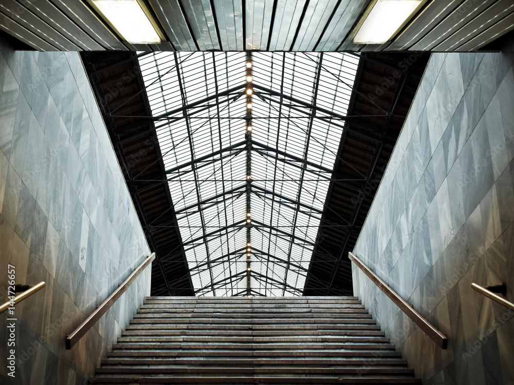 Fototapeta premium Perspective architecture inside