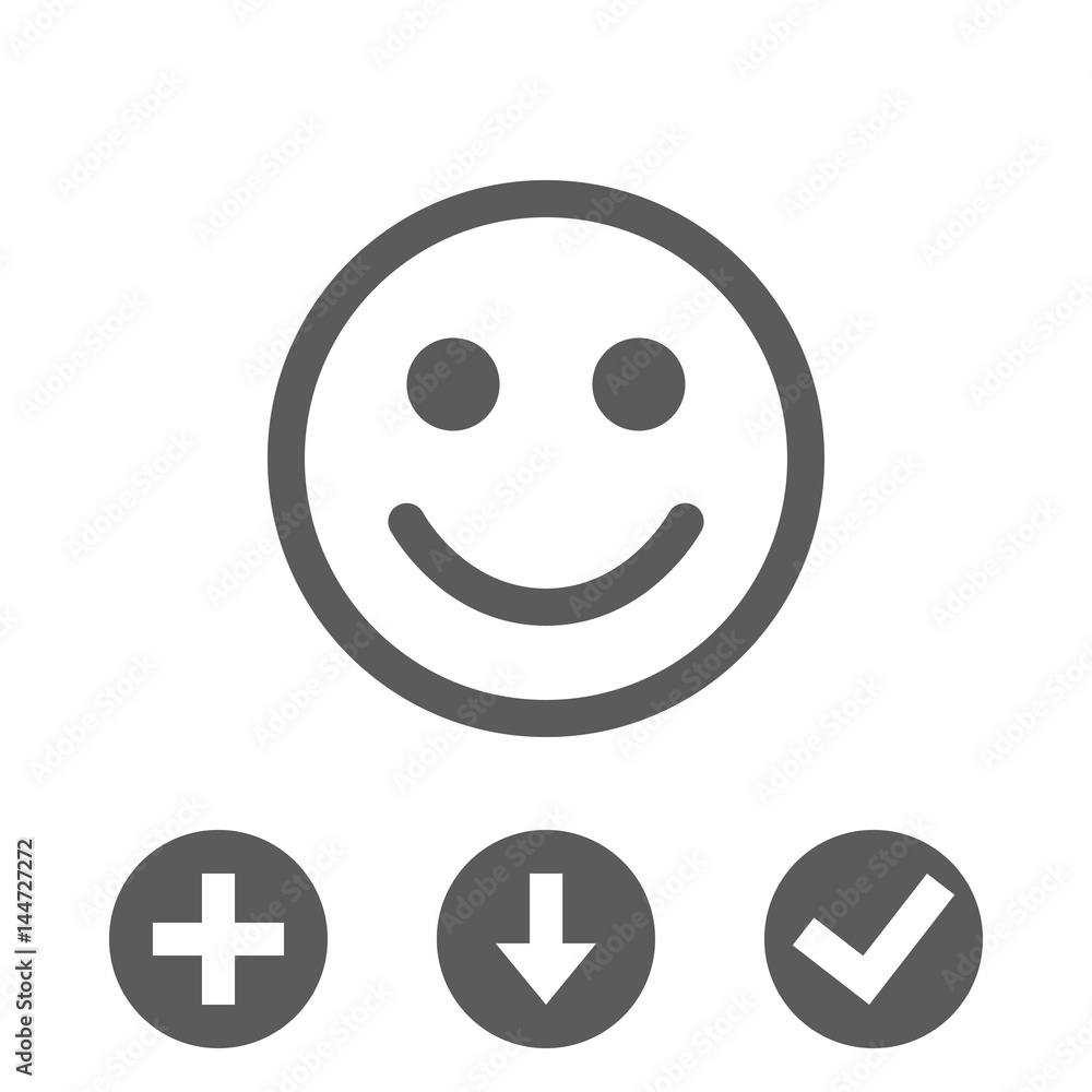 Smile icon stock vector illustration flat design Smile icon stock vector illustration flat design
