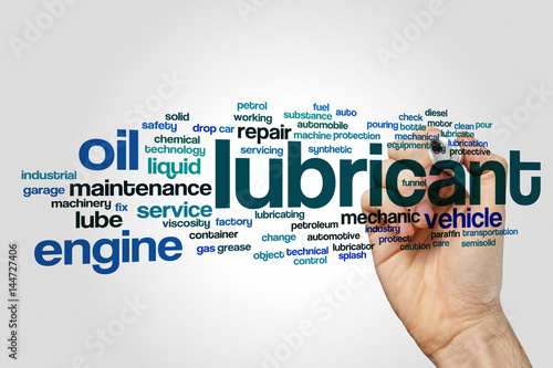 Εκτύπωση καμβά Lubricant word cloud