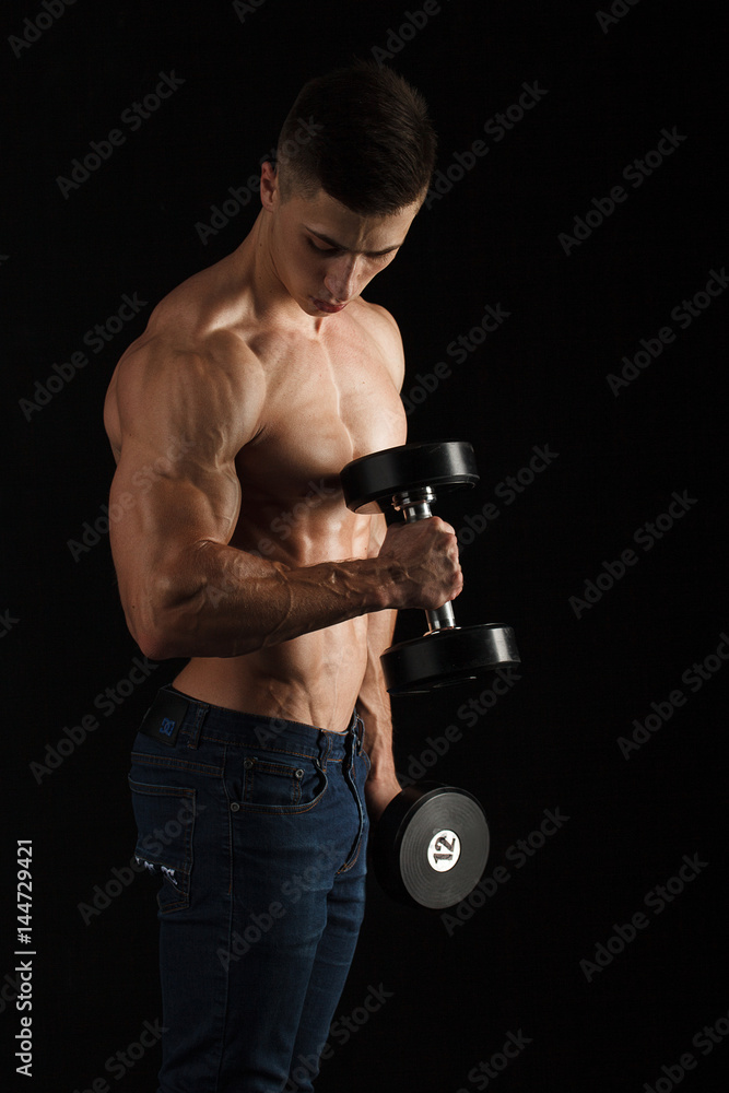 Portrait of young sportsman Portrait of young sportsman