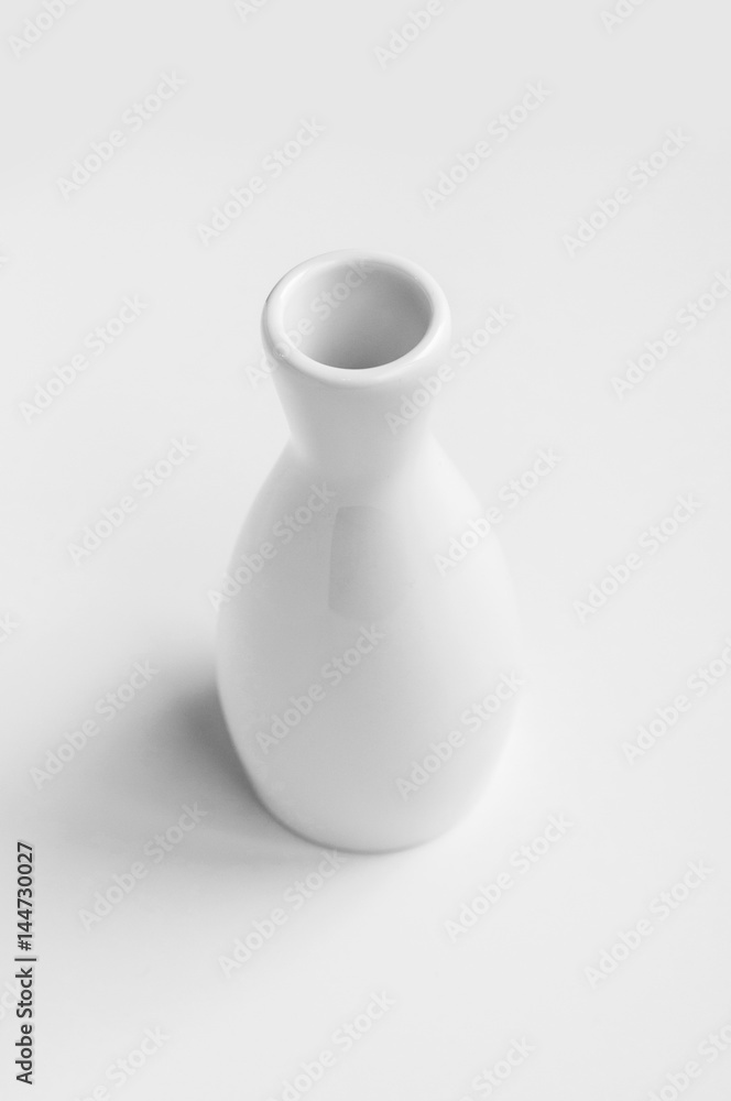 Empty plates on a white background Empty plates on a white background