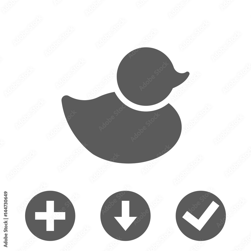 duck icon stock vector illustration flat design duck icon stock vector illustration flat design
