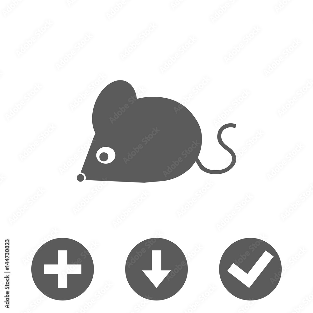 mouse icon stock vector illustration flat design mouse icon stock vector illustration flat design