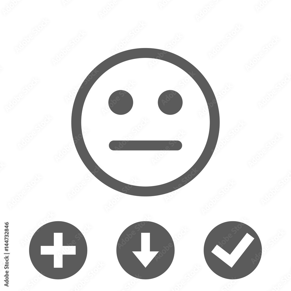 Fototapeta premium Smile icon stock vector illustration flat design