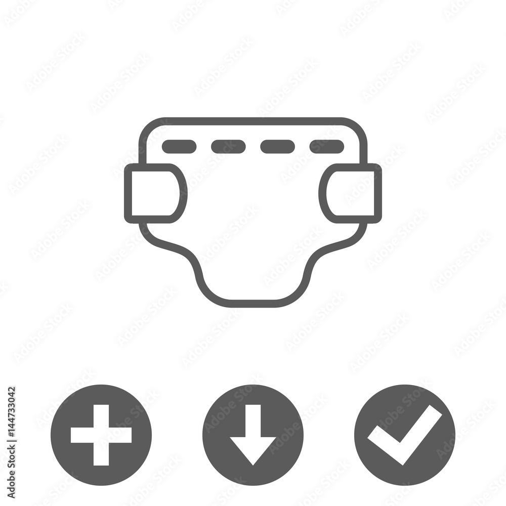 diaper icon stock vector illustration flat design diaper icon stock vector illustration flat design